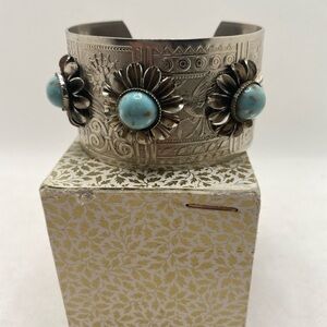 Vintage 1930’s Deco Stamped Cuff Bracelet